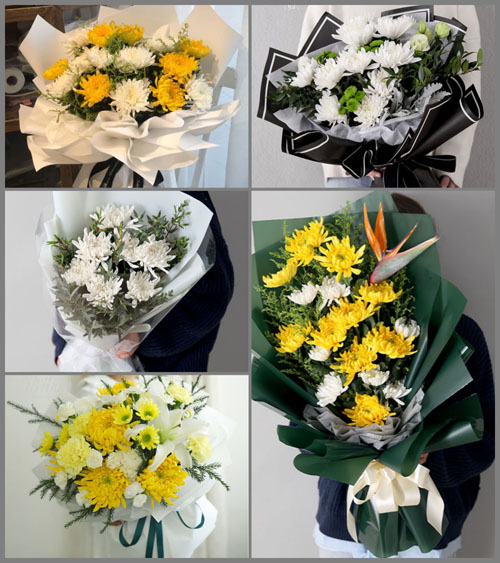 河北沧州泊头市齐桥镇白事花束代送